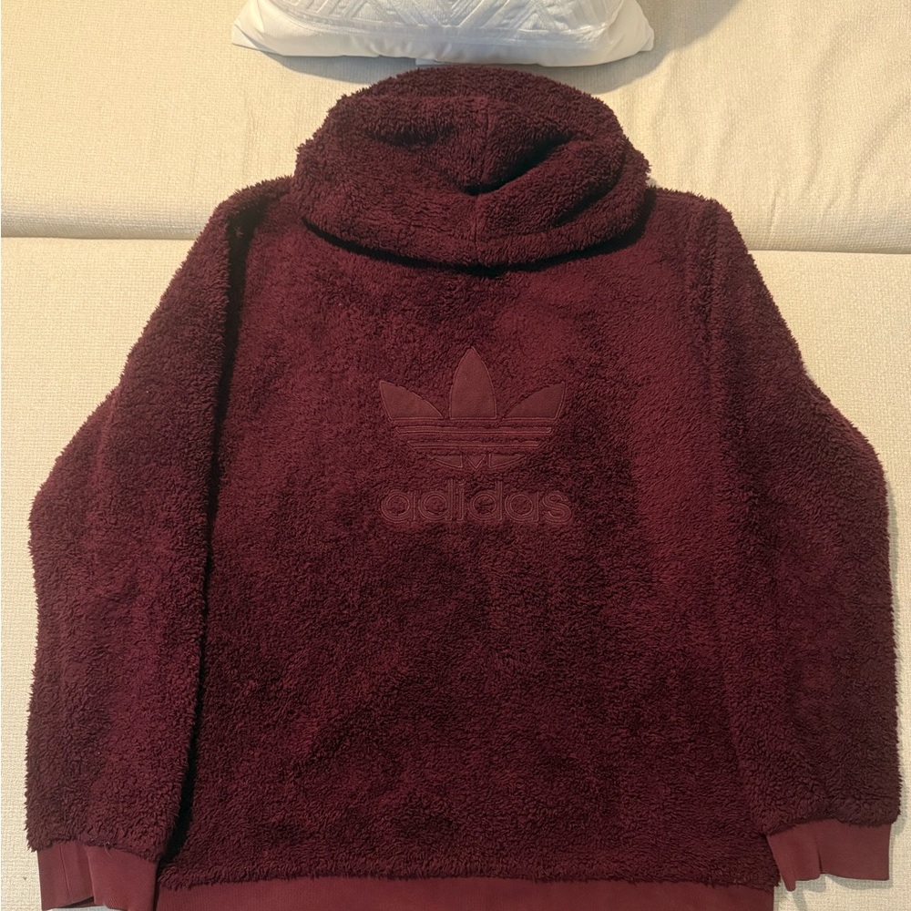Adidas Maroon Fleece Pullover